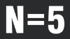 N=5 jobs